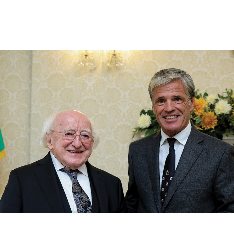 President Michael D Higgins honoured for dedication to Justice and Human Rights