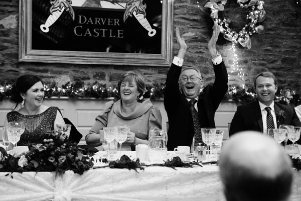 MC Sean Flanagan of Foil, Arms and Hog kept guests hugely entertained