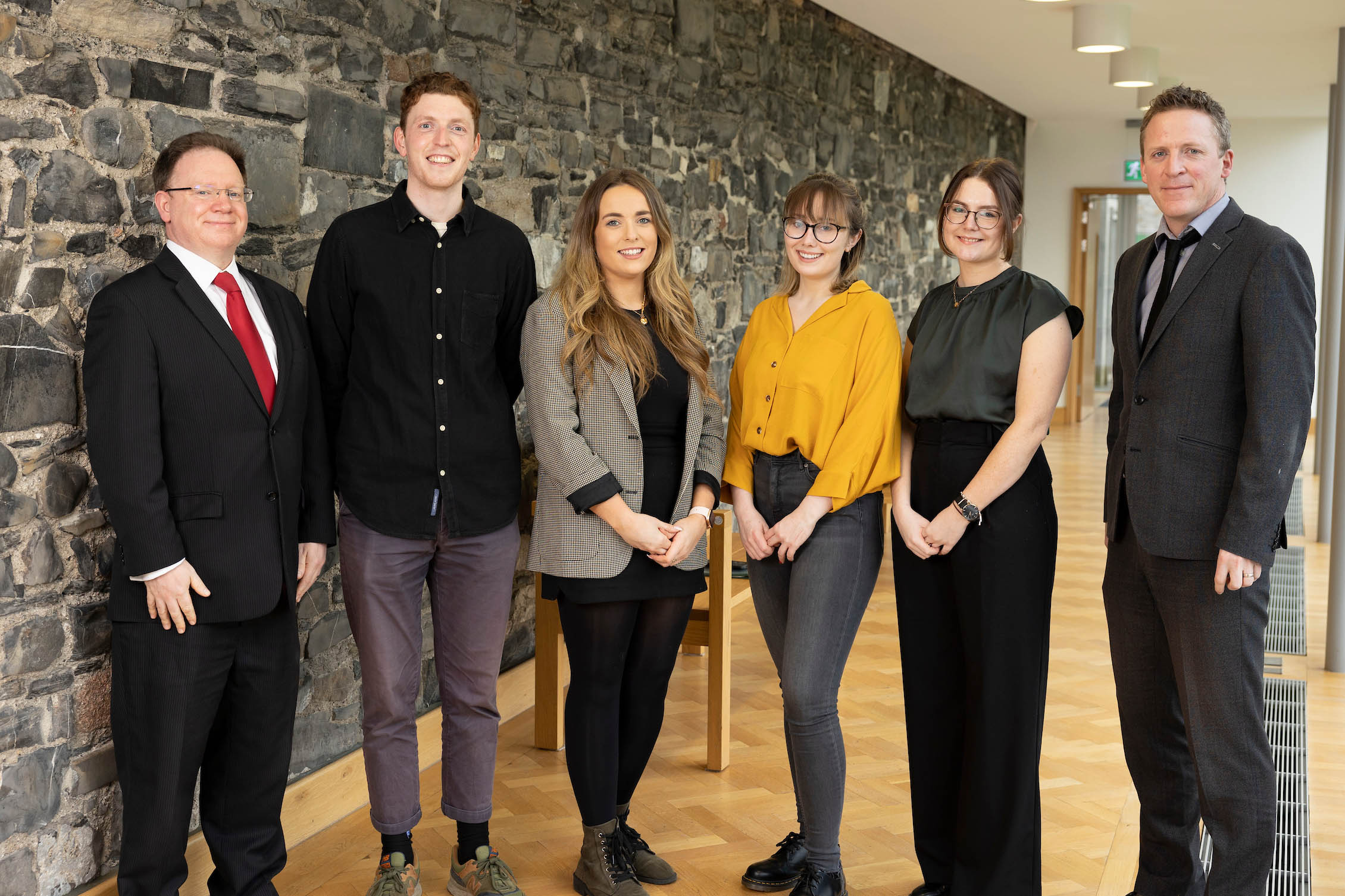 Street Law prize winners for best original lesson plan with  Education Committee chair Richard Hammond SC. and Street Law coordinator John Lunney