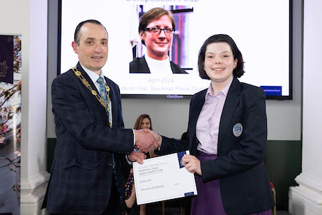 Gráinne O’Neill Memorial Legal Essay Competition prize-giving for transition-year students