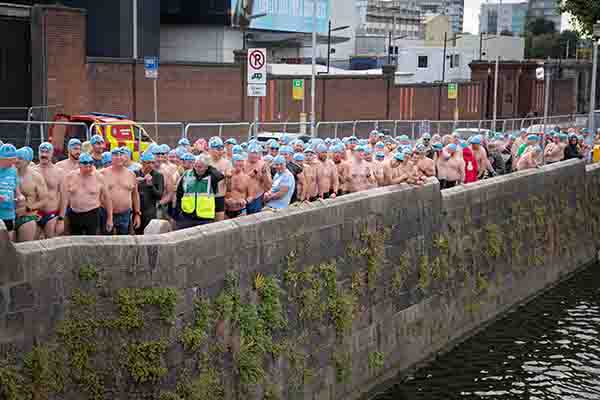 105th annual Dublin Liffey Swim from Rory O'More Bridge