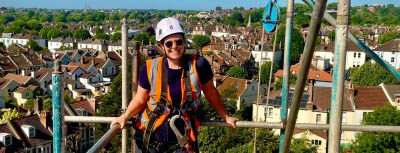 Young solicitor switches to scaffolding career