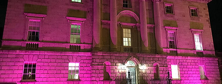 Purple reign – Blackhall Place lights up in solidarity with those with disability