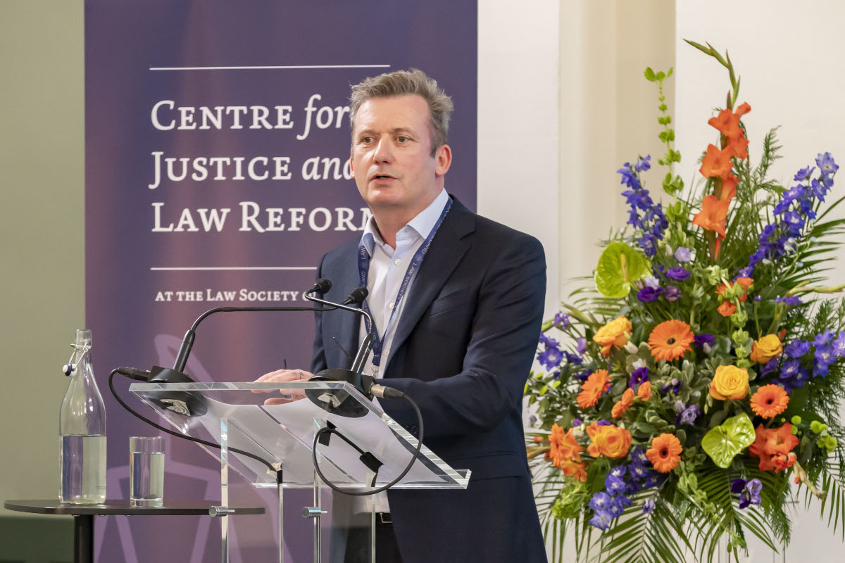 Director General Mark Garrett speaking at the Summer School