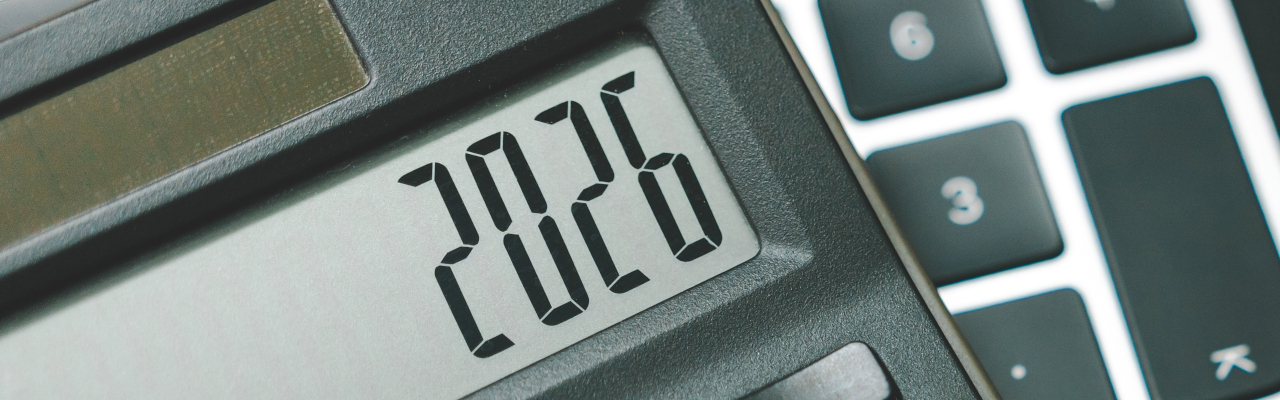 Calculator showing 2026