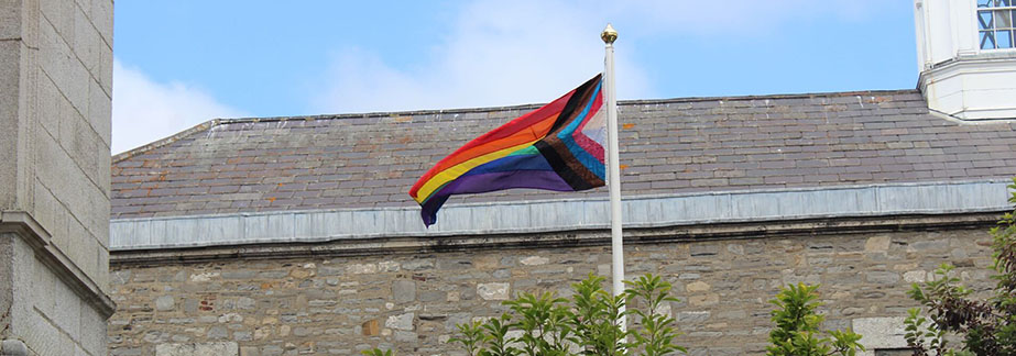 Pride Flag at Blackhall Place